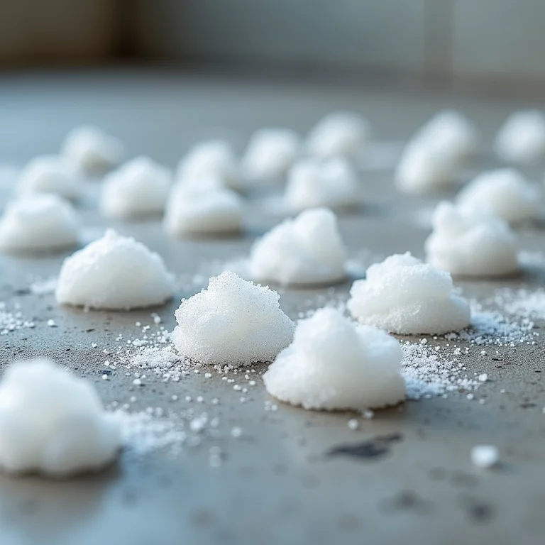 Pacotes de sílica gel em close-up.