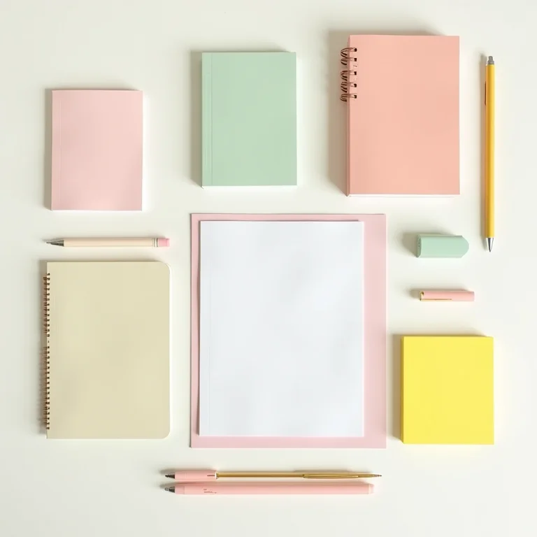 Papelaria organizada por categorias e prioridades.