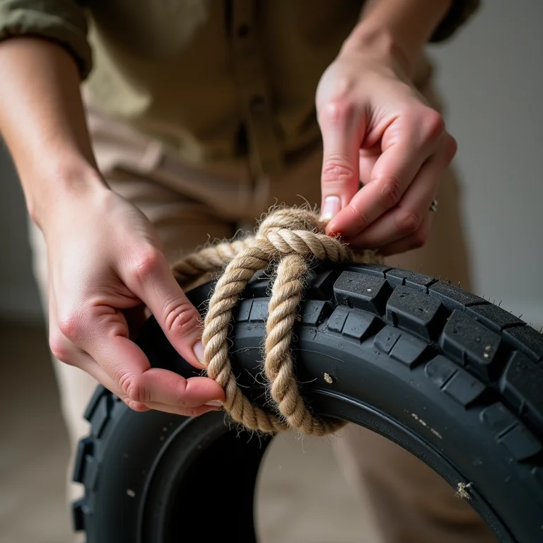 Passo a passo de como fazer um pufe com pneu em casa.
