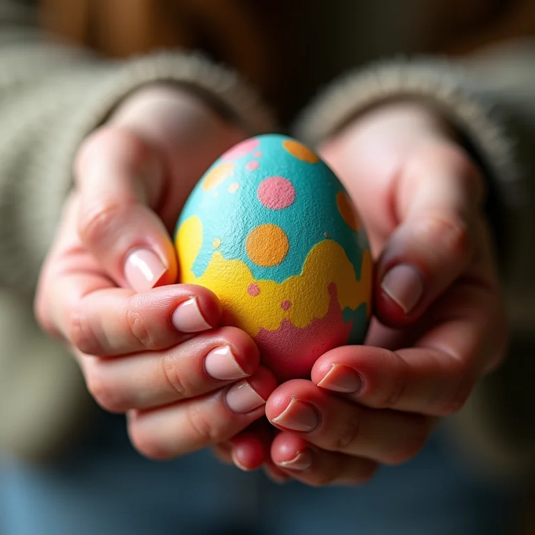 Passo a passo detalhado para decorar ovos de Páscoa.