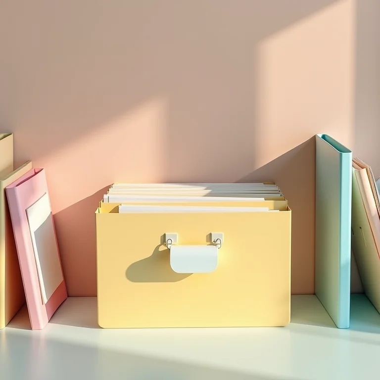 Pastas sanfonadas coloridas mostrando a versatilidade na organização