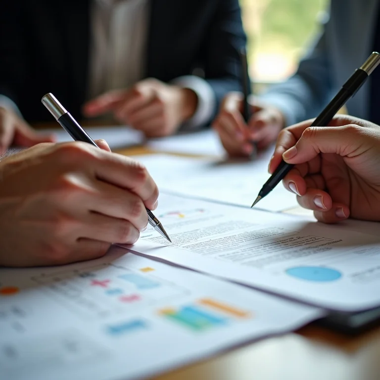 Pessoas colaborando em projeto