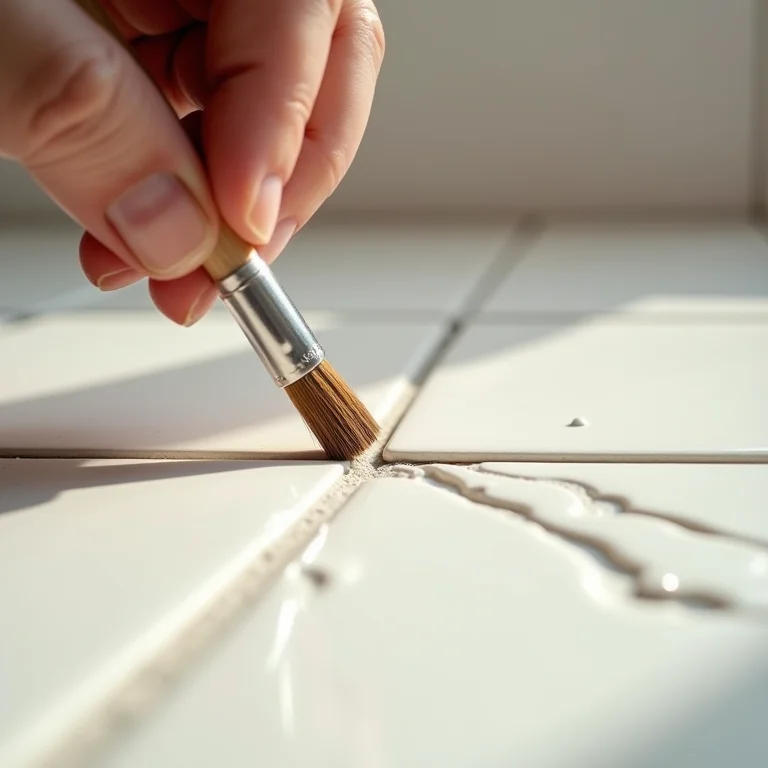 Pintura precisa do rejunte