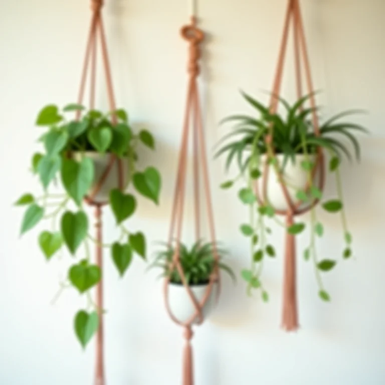 Plantas ideais para suportes de macramê
