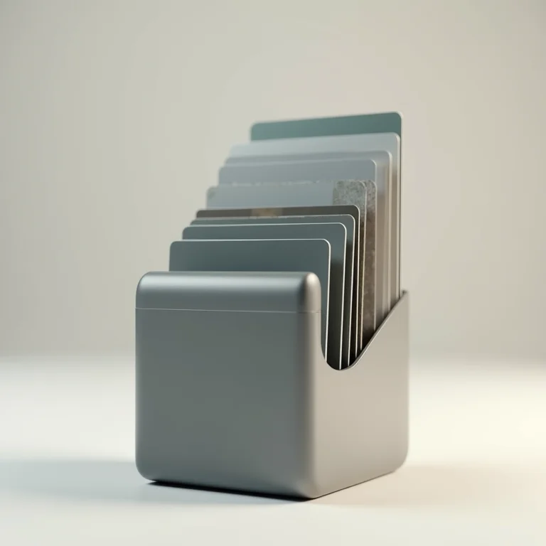 Porta cartão pop-up ejetando vários cartões.