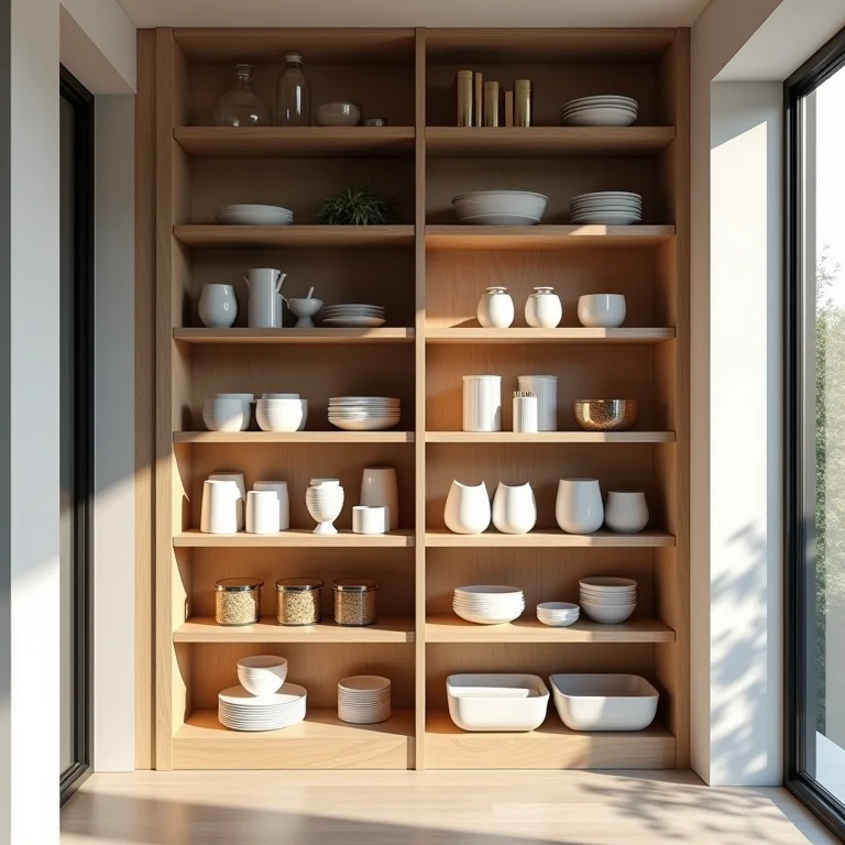 Prateleiras otimizadas para despensa