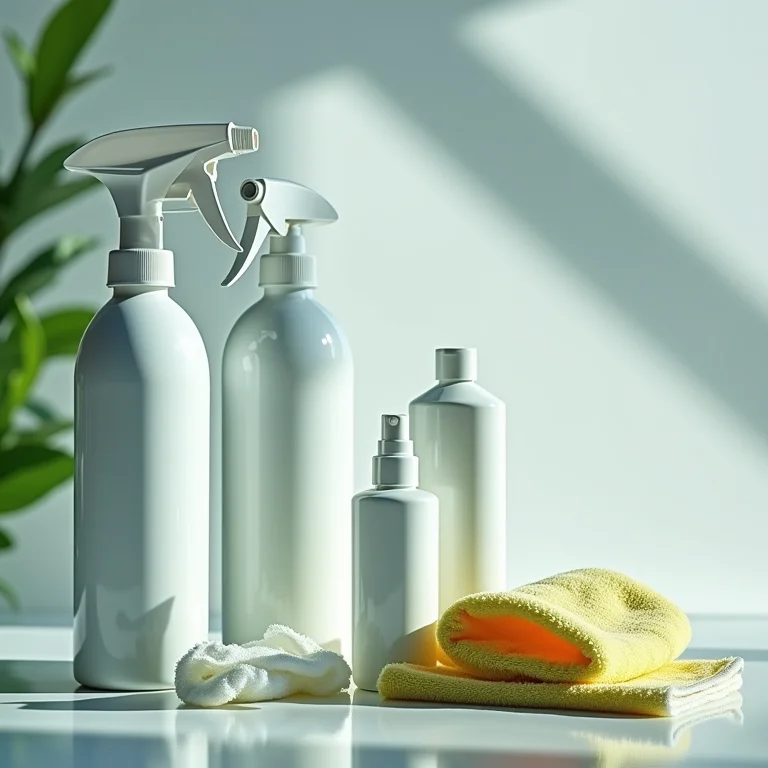 Produtos de limpeza inadequados para mesas de vidro