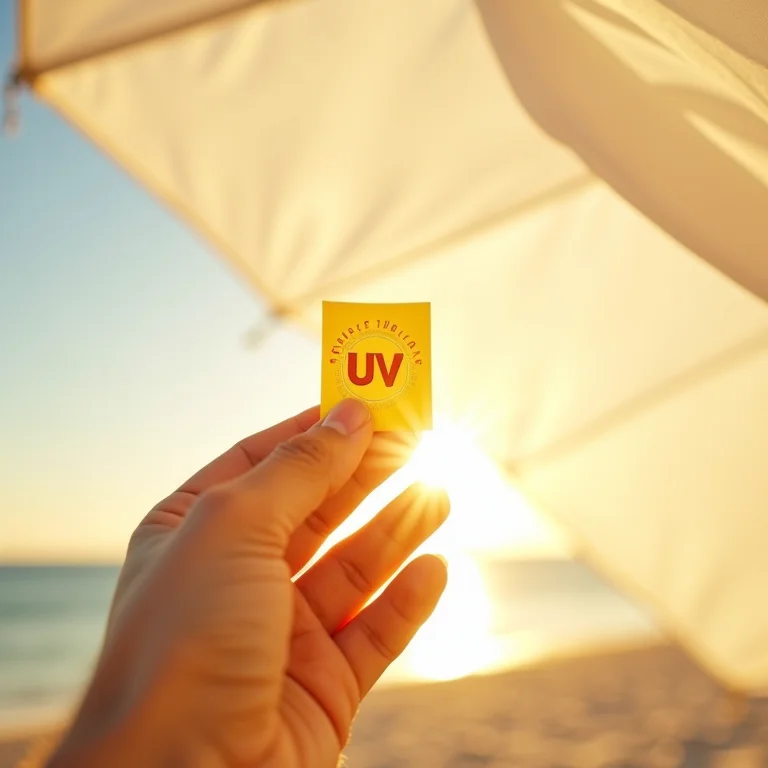 Proteção UV em barraca de praia para bebês