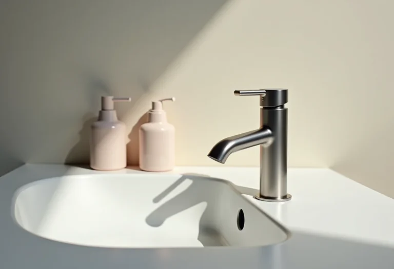 Rolha universal de pia em lavatório moderno