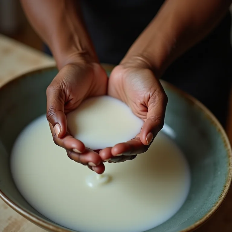 Roupa de molho no leite para tirar mancha