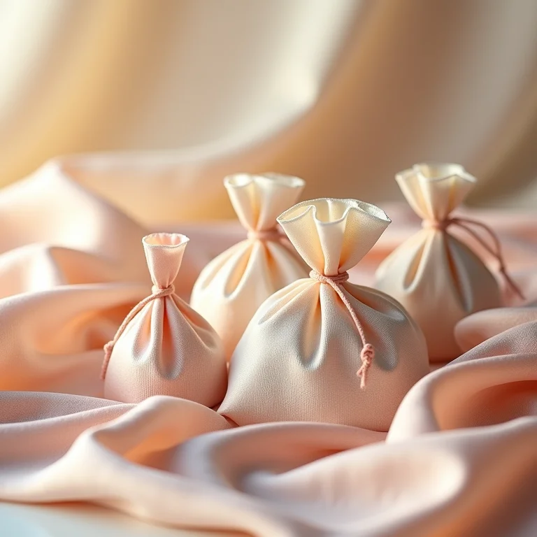 Sachês perfumados eliminando odores em gavetas.