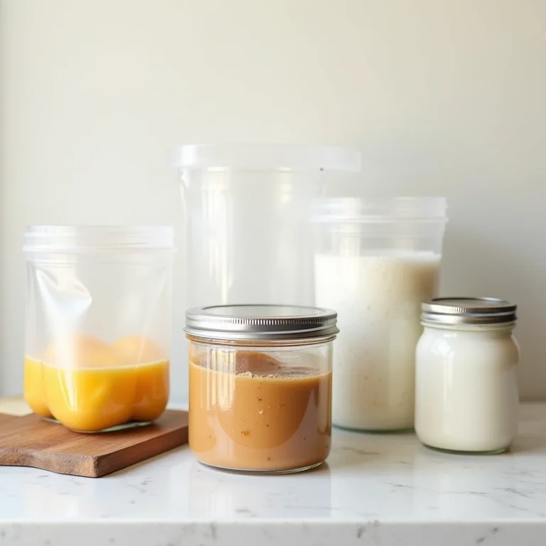 Sacos de silicone reutilizáveis e recipientes de aço inoxidável como alternativas aos potes de vidro.