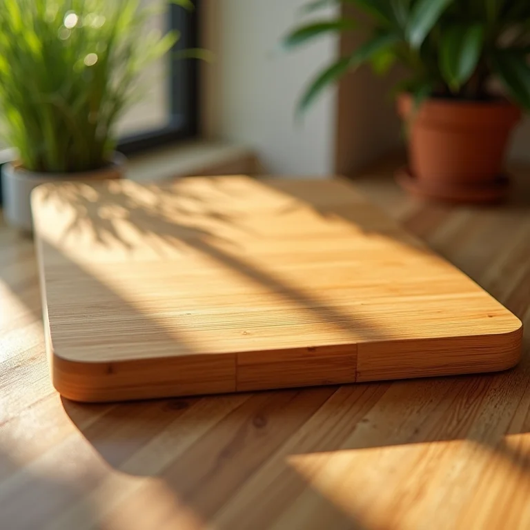 Tábua de corte de bambu sustentável