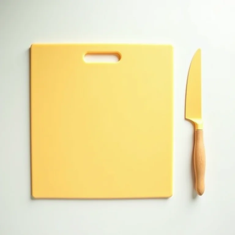 Tábua de corte de plástico colorida e fácil de limpar