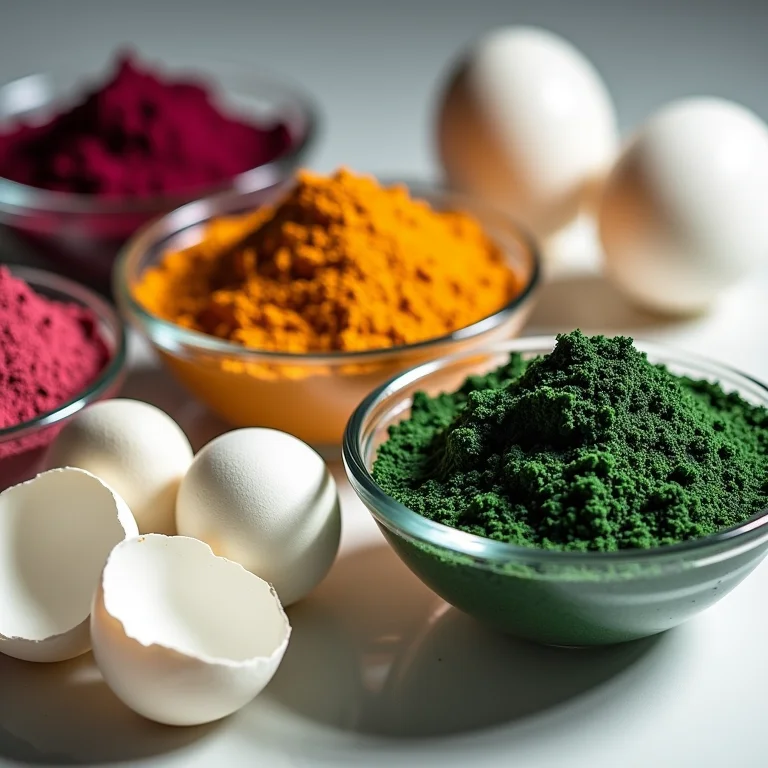 Tintas e corantes naturais para ovos de Páscoa