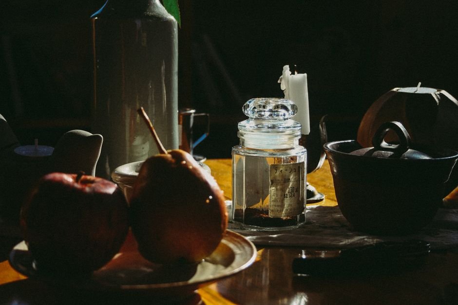 Fruteira de vidro estilo boteco