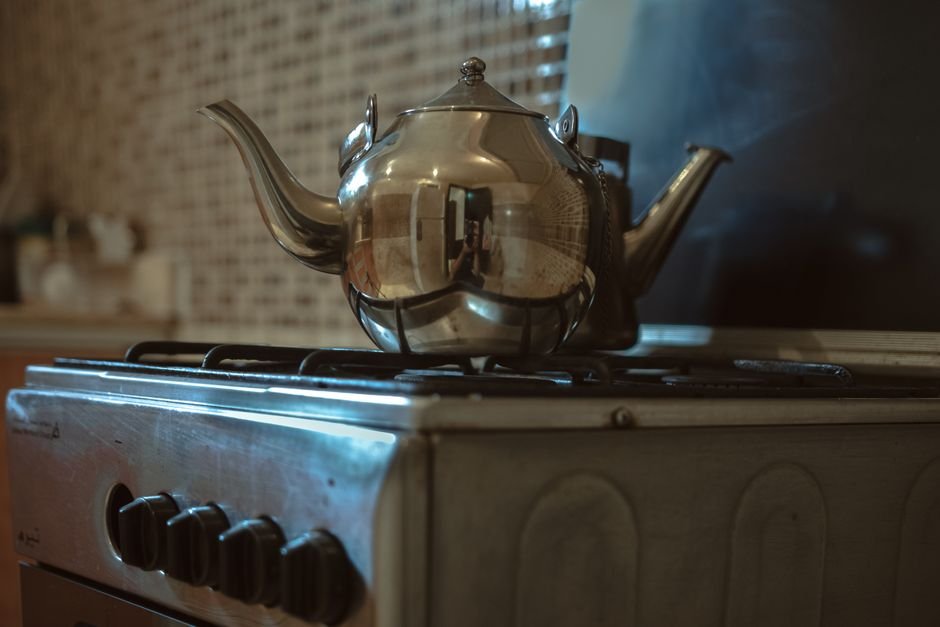 Fogão de inox sempre brilhando